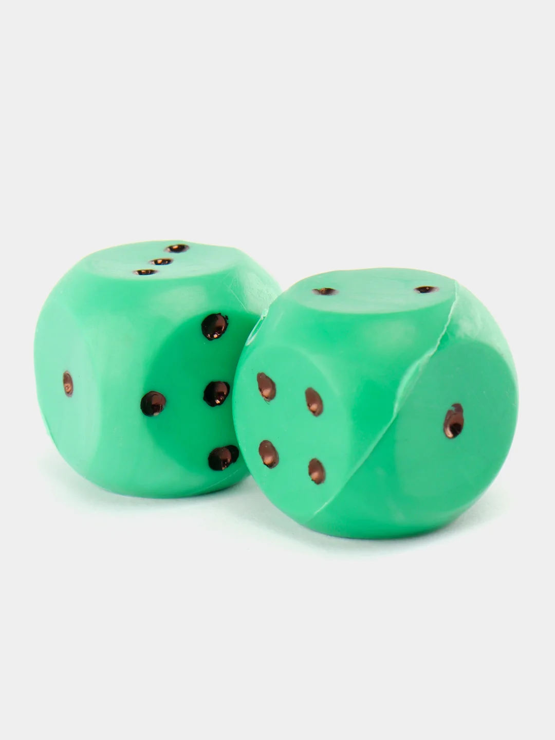 Зеленый кубик игральный (игральные кости), Цветной