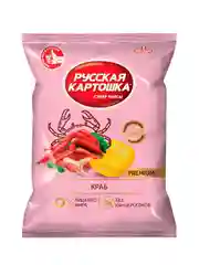 Чипсы Русская картошка Премиум 190г со вкусом Краб