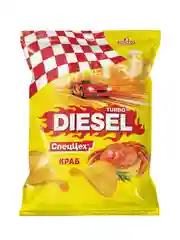 Чипсы Turbo Diesel 120г со вкусом Краб (спеццех)