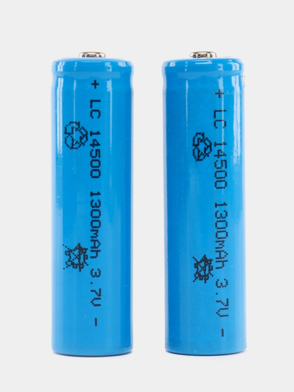 Аккумуляторная батарейка АА, 1300 mAh, литиевая 3.7v, литиевая LC 14500