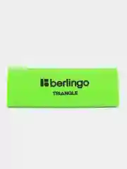 Зеленый ластик Berlingo "Triangle", треугольный, термопластичная резина, 44*15*15мм