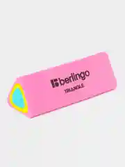 Розовый ластик Berlingo "Triangle", треугольный, термопластичная резина, 44*15*15мм