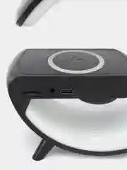 Черный умный Bluetooth светильник с колонкой, ночник, с беспроводной зарядкой