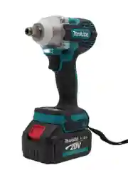 Синий гайковерт Makita аккумуляторный бесщеточный, 20V  с набором насадок