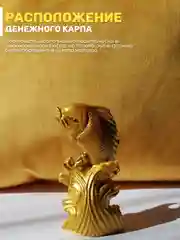 Золотой денежный карп кои фен шуй
