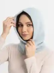 Бирюзовый капор-балаклава женская