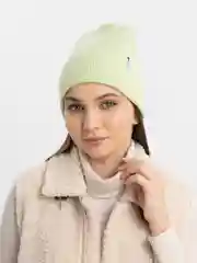 Лайм шапка с отворотом демисезон