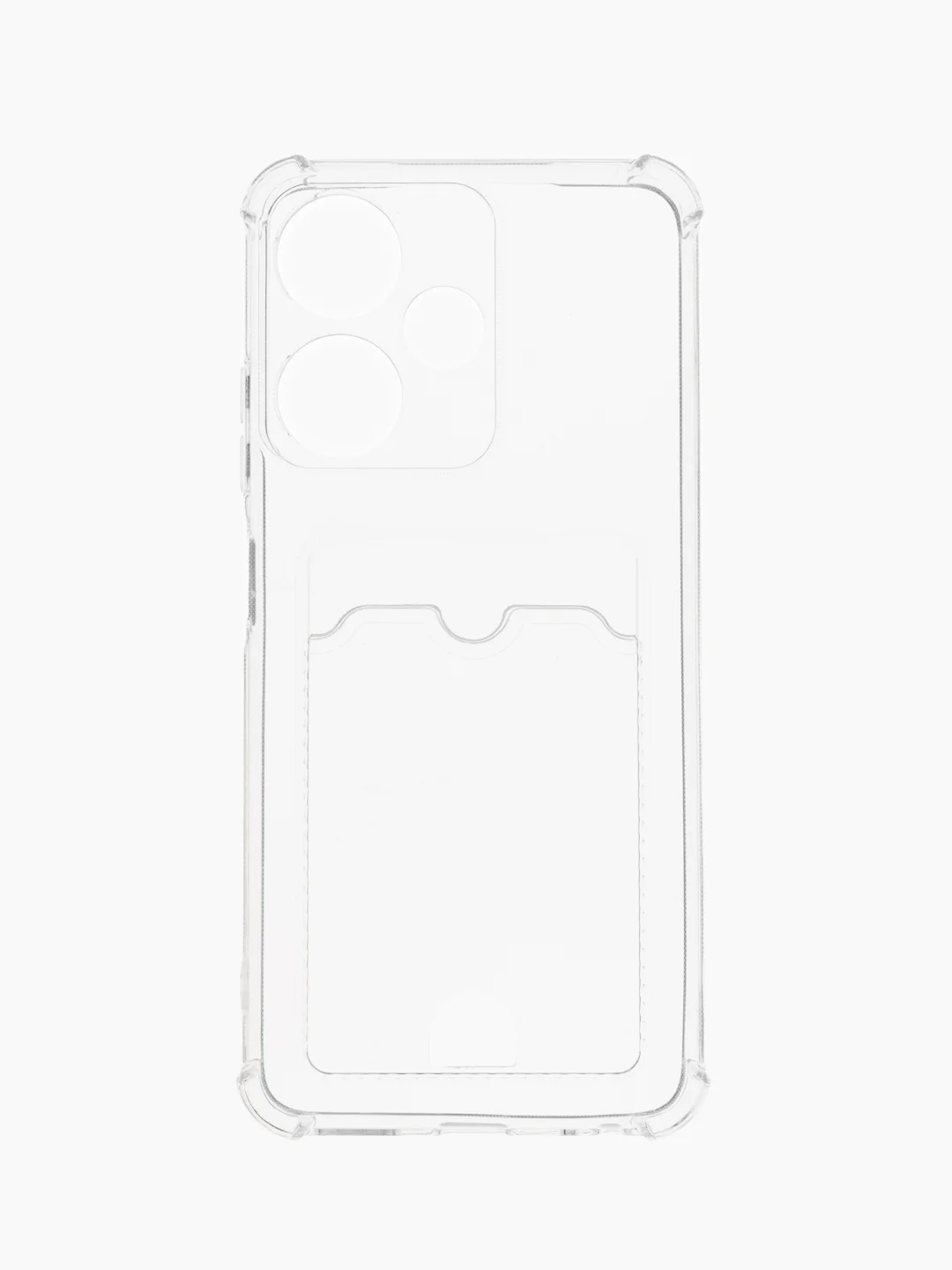 Прозрачный чехол Infinix Note 30 Pro, Hot 30i, Zero 30 с карманом для карт