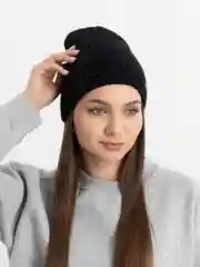 Черный шапка женская "Ника"
