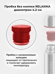 Пробка без кнопки для термосов Relaxika 101 серии (0,35 л., 0,5 л.), R.STPR.03