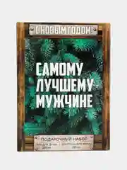 Подарочный набор новогодний мужчине, гель для душа и шампунь,2х250 мл,подарок на Новый год