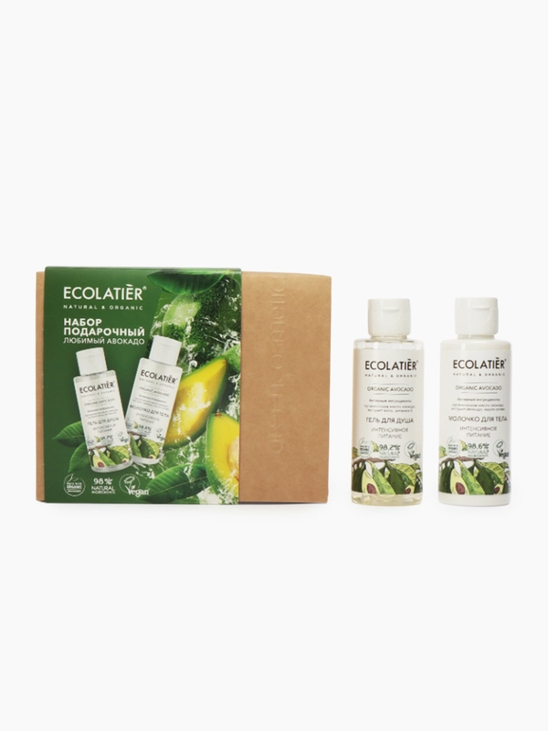 Ecolatier Подарочный набор " Любимый авокадо "(Гель д/душа 150 мл + Молочко д/тела 150 мл)