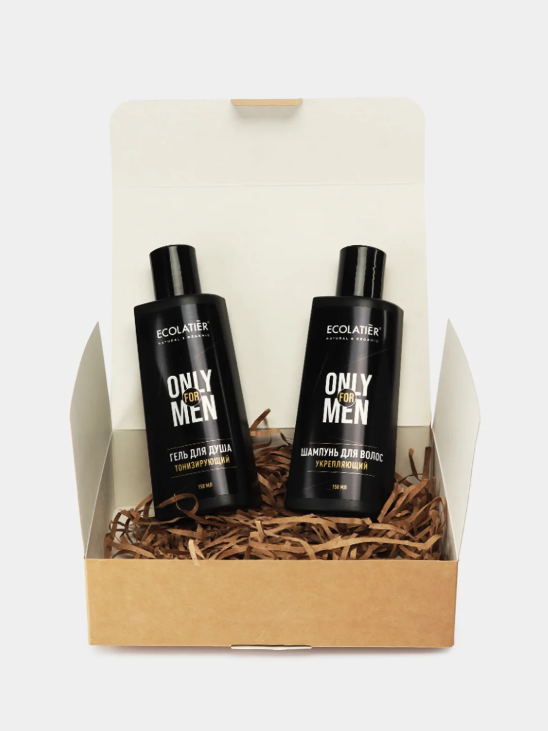 ECOLATIER Подарочный набор "Only For Men" (Гель для душа 150 мл + Шампунь 150 мл)