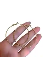 Золотой серьги-кольца, серьги конго