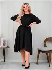 Черный платье женское, большие размеры