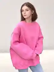 Розовый толстовка женская, худи, свитшот, лонгслив, оверсайз