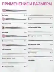 Фиолетовый набор кистей для макияжа, кисть для пудры, теней, румян, тонального крема, кисточки 13 шт