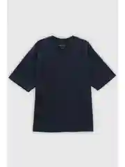 Синий футболка oversize силуэта из хлопка