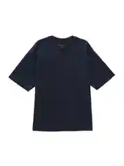 Синий футболка oversize силуэта из хлопка