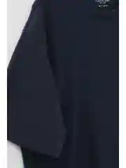 Синий футболка oversize силуэта из хлопка