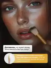 Желтый набор кистей для макияжа, кисть для пудры, теней, румян, тонального крема, кисточки 13 шт