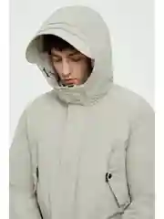 Полупальто утепленное с капюшоном