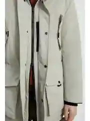 Полупальто утепленное с капюшоном