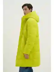 Стеганое утепленное пальто с капюшоном