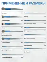 Синий набор кистей для макияжа, кисть для пудры, теней, румян, тонального крема, кисточки 13 шт