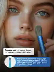 Синий набор кистей для макияжа, кисть для пудры, теней, румян, тонального крема, кисточки 13 шт