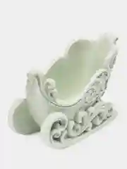 Зелёный хаки подсвечник САНИ. 15 см САНКИ РОЖДЕСТВЕНСКИЕ