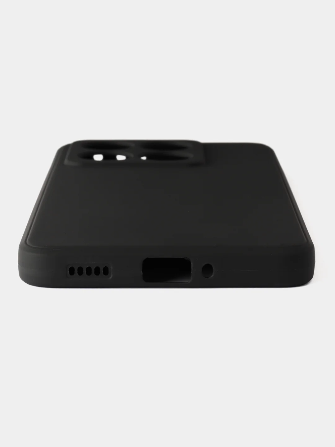 Черный чехол для Xiaomi 14T (Сяоми 14Т), черный и прозрачный