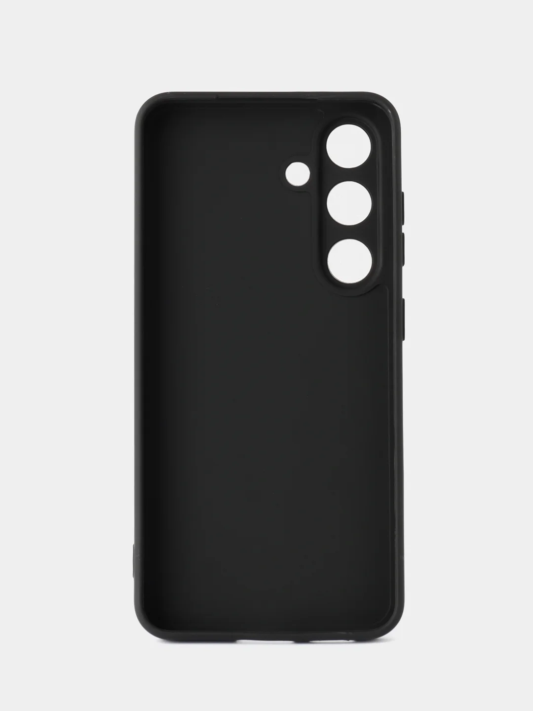 Черный чехол для Samsung Galaxy S25 (Самсунг Галакси С25), черный, прозрачный