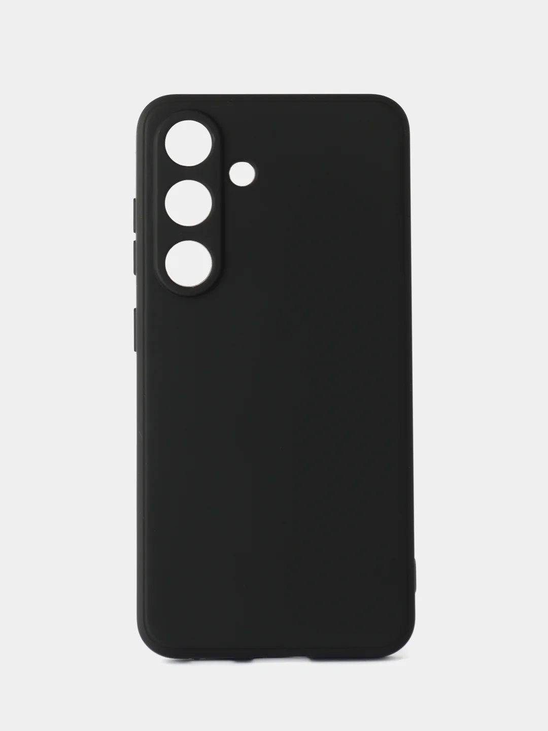 Черный чехол для Samsung Galaxy S25 (Самсунг Галакси С25), черный, прозрачный