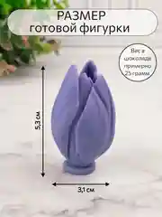 Силиконовая форма молд Цветок Бутон тюльпана