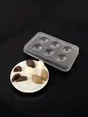 Молд пластиковый для конфет "Какао бобы", миндаль для шоколада