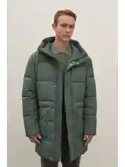 Пальто утепленное с капюшоном