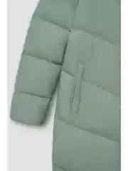 Зеленый пуховое пальто свободного силуэта