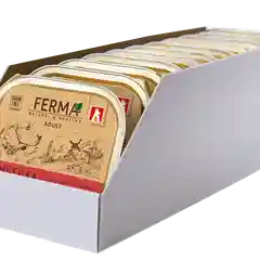 Влажный корм для собак Ferma Индейка с говядиной и клюквой, 150г*11шт