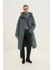 Пальто утепленное с капюшоном