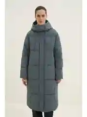 Пальто утепленное с капюшоном