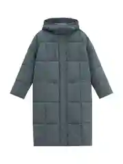 Пальто утепленное с капюшоном