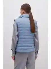 Голубой утепленный жилет