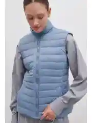 Голубой утепленный жилет
