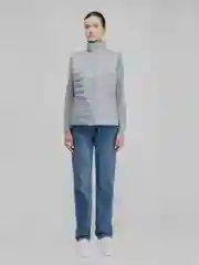 Серый утепленный жилет