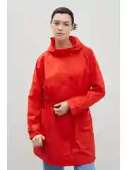 Зеленый укороченный плащ с капюшоном