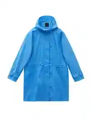 Укороченный плащ с капюшоном