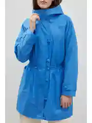 Укороченный плащ с капюшоном