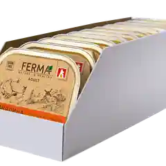 Влажный корм для собак Ferma Говядина с кроликом и морковкой, 150г*11шт