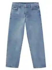Голубой джинсы barrel leg fit женские
